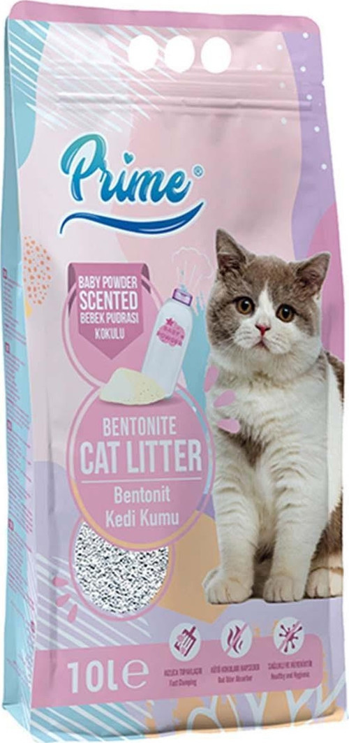 Kalın Pudralı Bentonit Kedi Kumu 10 Lt