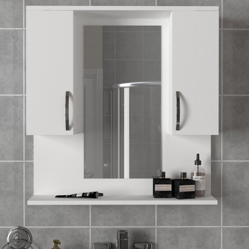 Tiger Aynalı Banyo Etajer Beyaz