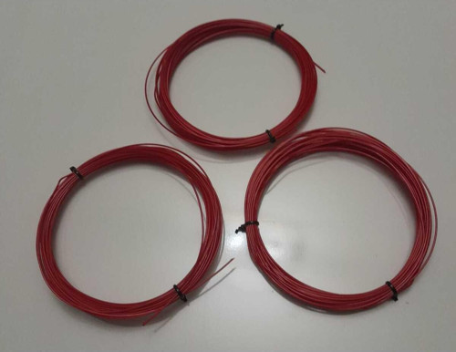 3 Adet Red Devil Tenis Raket Kordajı 1,25 Kalınlık 12Metre Uzunluk