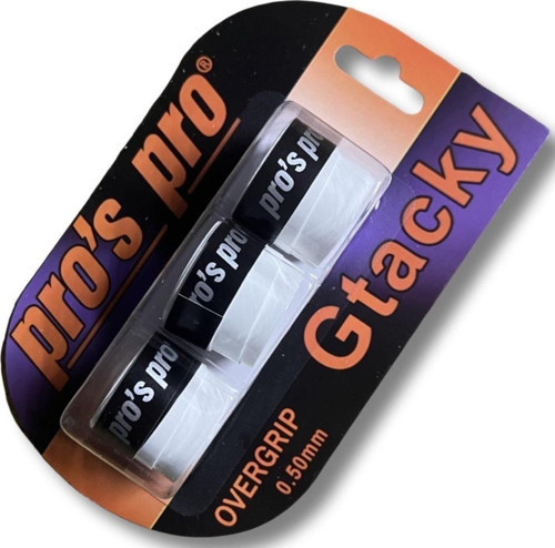 Beyaz Üçlü Set Gtacky 0.5 Mm Overgrip Tenis Grip