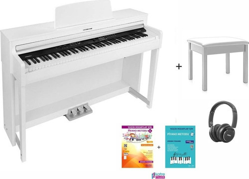 Dp460K Wh Mat Beyaz Piyano Seti ( Tabure Kulaklık Ve Piyano Metodları Hediye )