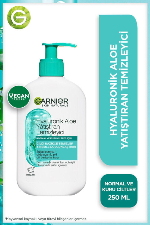 Hyaluronik Aloe Nemlendiren ve Yatıştıran Temizleyici 250 ml