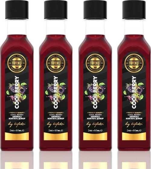 Berry Hibiscus Konsantresi Yoğun Lezzet Yüksek Aromalı Yeni Formül (4X60Ml)