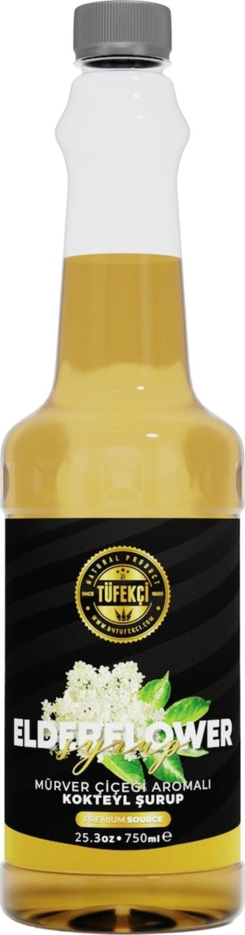 Mürver Çiçeği Elderflower Kokteyl, Pasta Ve Kahve Şurubu Yeni Formül Yüksek Aroma 750 Ml