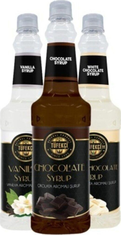 Kahve Şurupları Avantajlı 3 Adet Şurup (Vanilya Karamel Beyaz Çikolata) 3X750 Ml
