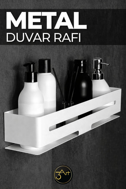 Banyo Rafı - Duvara Monte Şampuan & Duş Rafı - Paslanmaz