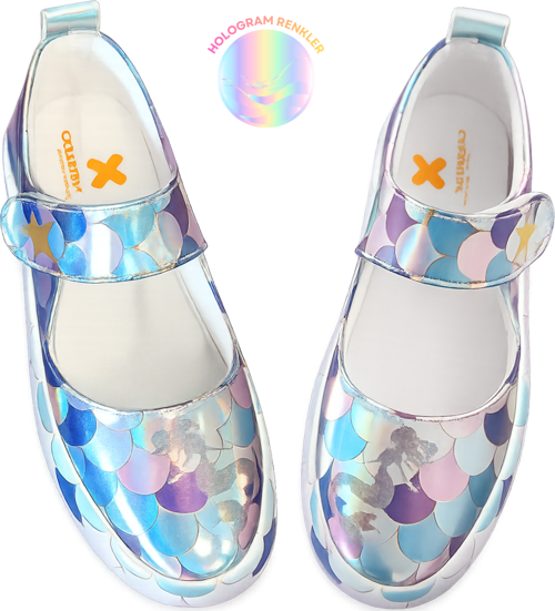 Hologram Mermaid Kız Çocuk Babet Sneaker