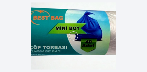 Standart Mini Çöp Poşeti 40×50 cm 1 Koli (50 Paket / Paket İçi 40 Adet)