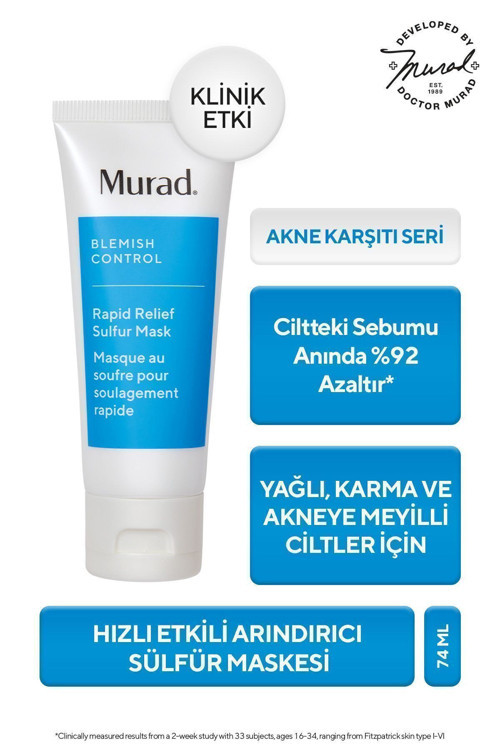 Akne Eğilimli Ciltler, Karşıtı, Arındırıcı Sülfür Maskesi, 75 ml