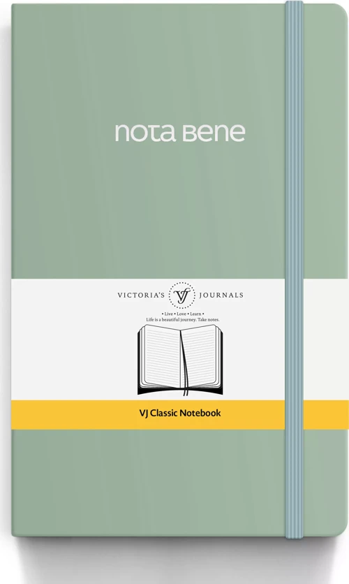 Victoria's Journals Nota Bene Classic Esnek Kapak Defter, 13x21 cm, Çizgili