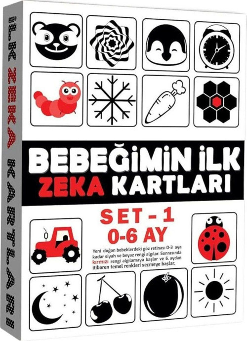 Eğitici Kartlar 0-6 Ay Zeka Kartları