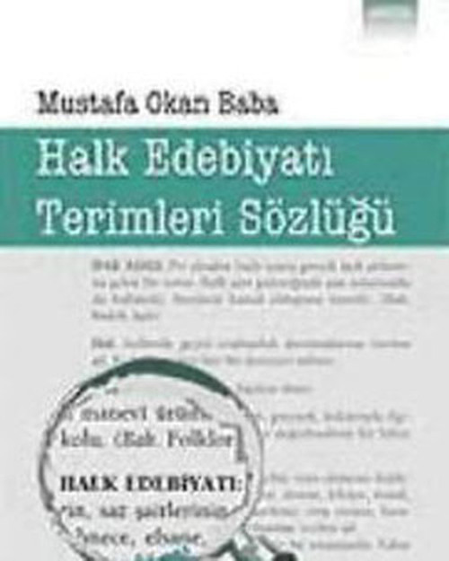 Halk Edebiyatı Terimleri Sözlüğü