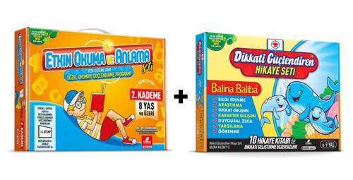 Adeda Etkin Okuma ve Anlama Seti 2. Kademe +Balina Baliba Kutulu Set