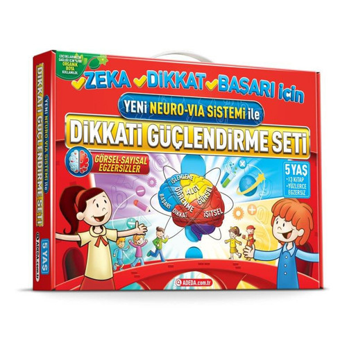 Dikkati Güçlendirme Seti - Yeni Neuro VİA Sistemi ile 5 Yaş - Osman Abalı