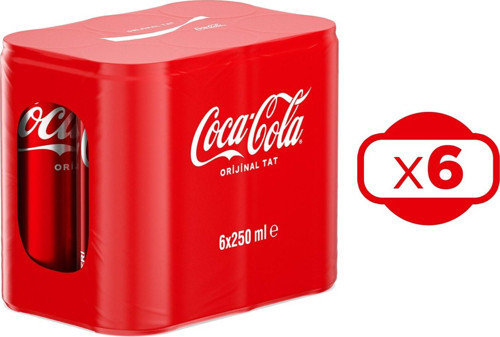 250 ml 6'lı Kutu x 6 Adet