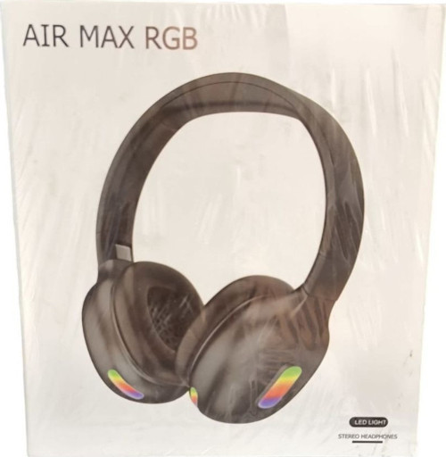 Air Max Rgb Led Işıklı Stereo Kulaklık-Siyah