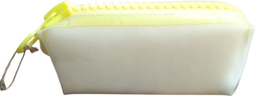 Big Zip Şeffaf Clean Kalemkutu XL UNCS-978-Sarı