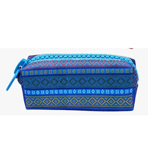 Big Zip Etnik Desen Kalemkutu UNCS-976-Mavi