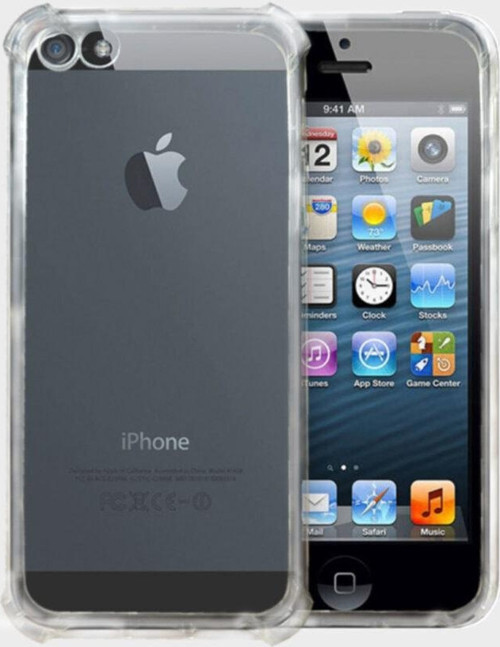 Iphone 6/6s Şeffaf Airbag Antishock Silikon Kılıf Ve Tam Kaplayan Beyaz Hayalet Ekran Koruyucu Cam