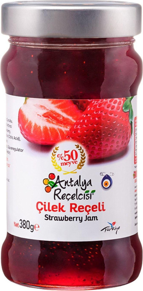 Çilek Reçeli Klasik Seri %50 Meyveli 380Gr