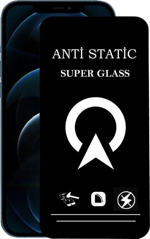 Apple Iphone 12 Pro Max Tam Kaplayan Anti Statik Çizilmez Safir Ekran Koruyucu Cam