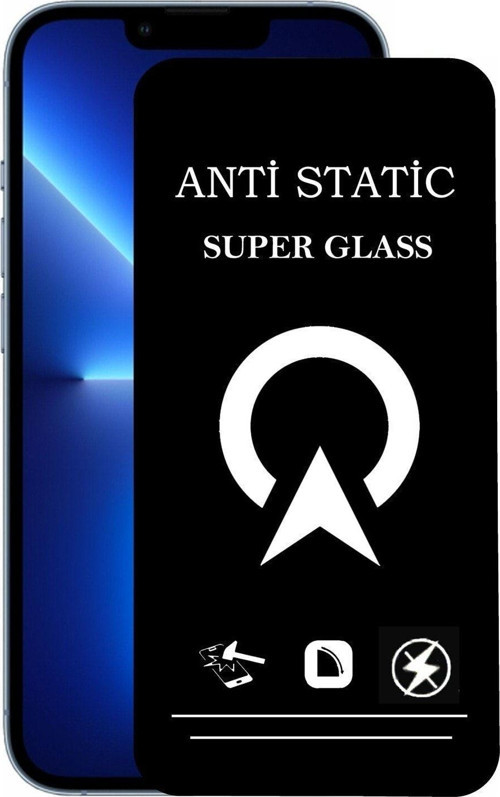 Apple Iphone 13 Pro Max Tam Kaplayan Anti Statik Çizilmez Safir Ekran Koruyucu Cam