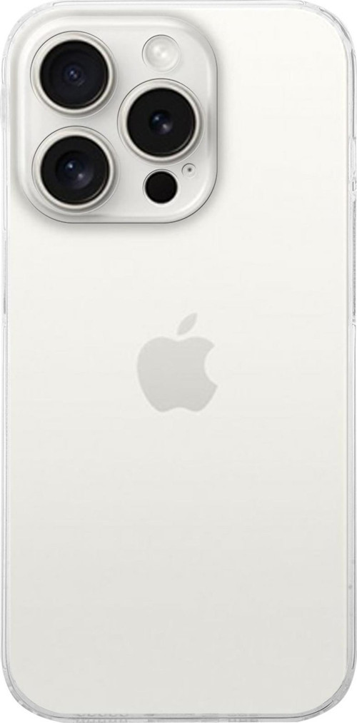 iPhone 15 Pro Uyumlu Kapak Şeffaf Süper Silikon Kılıf