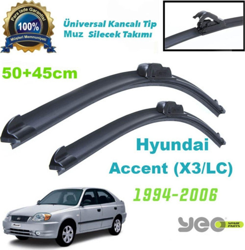Hyundai Accent Lc Aeroflex Muz Silecek Takımı