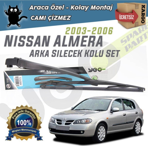 Nissan Almera Hb Arka Silecek Kolu Set 2003-2006