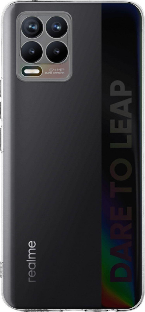 Realme 8 Kapak 1mm Süper Silikon Şeffaf Kılıf