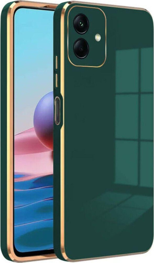 Samsung Galaxy A04 Kapak Kamera Korumalı Lazer Kesim Lüx Silikon Kılıf - Yeşil