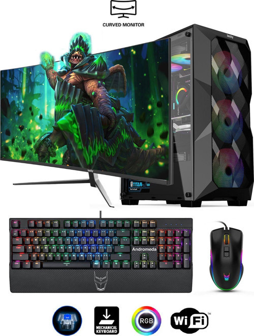 Abra Y I3-10100f 16gb 256gb M.2 Nvme Gtx1660s 6gb 27" 165hz Oyuncu Oem SetiKraken