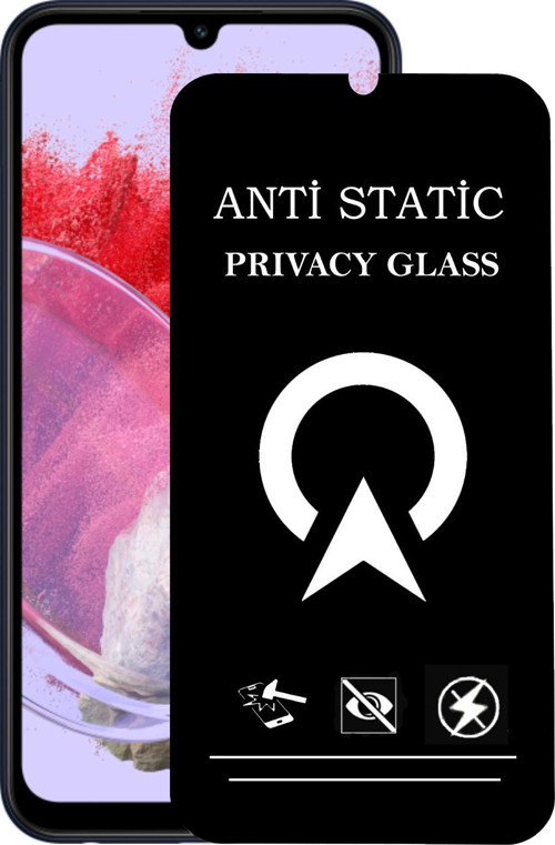 KZY Samsung Galaxy M34 Tam Kaplayan Anti Statik Görünmez Safir Ekran Koruyucu Hayalet Cam