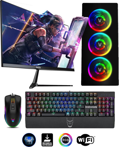 Reaper I5-12400f 8gb 512gb M2 Rx550 4gb 24" Oyun Bilgisayarı