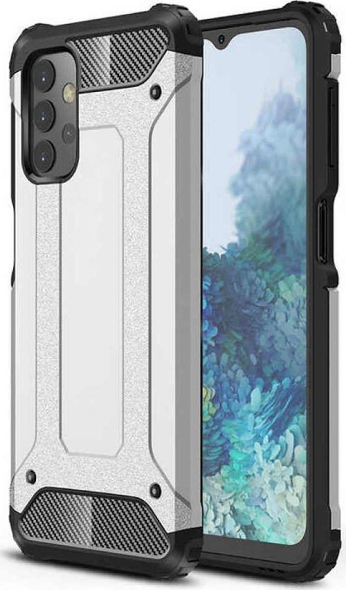 Samsung Galaxy A23 Kapak Çift Katmanlı Zırh Tank Kılıf - Gri