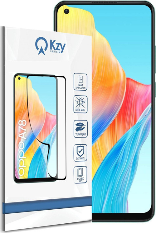 Oppo A78 4G ile Uyumlu Tam Kaplayan Fiber Nano Ekran Koruyucu Cam