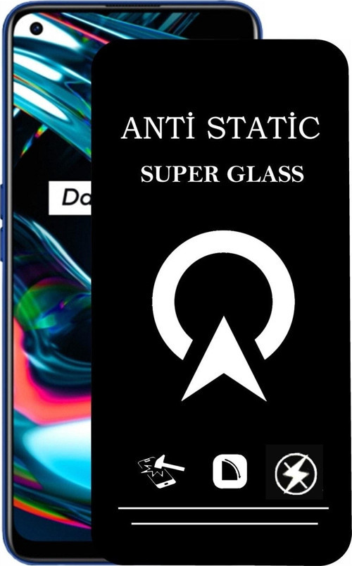 Realme 7 Pro Tam Kaplayan Anti Statik Çizilmez Safir Ekran Koruyucu Cam