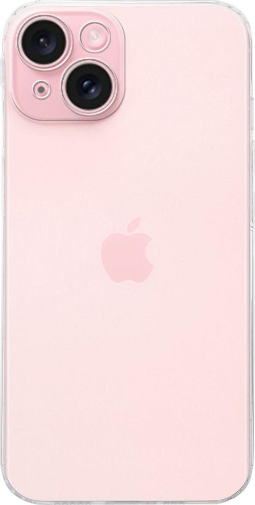 iPhone 15 ProMax Kapak 1mm Uyumlu Şeffaf Süper Silikon Kılıf