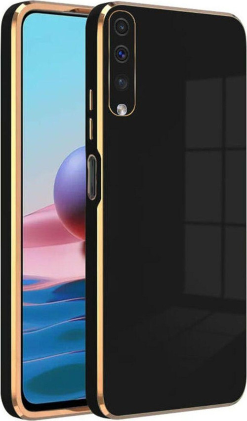 Samsung Galaxy A50 Kapak Kamera Korumalı Lazer Kesim Lüx Silikon Kılıf - Siyah