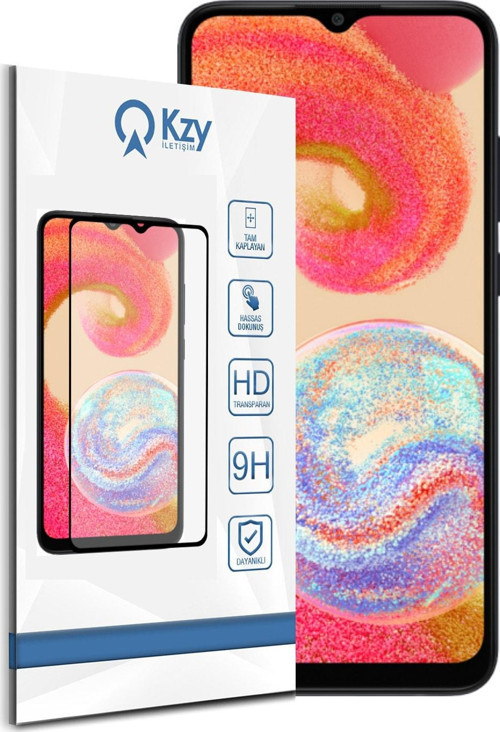 Samsung Galaxy A04e Ile Uyumlu Tam Kaplayan Temperli Ekran Koruyucu Cam