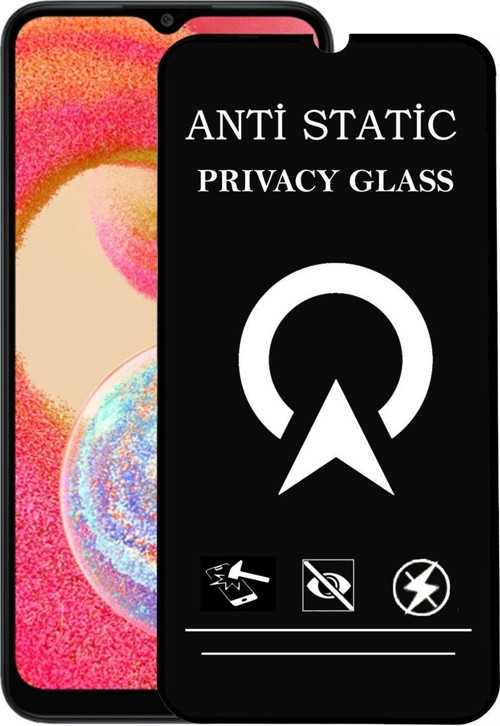 Samsung Galaxy A04e Tam Kaplayan Anti Statik Görünmez Safir Ekran Koruyucu Hayalet Cam