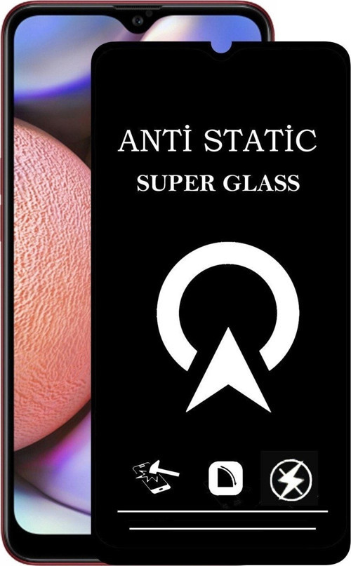 Samsung Galaxy A10s Tam Kaplayan Anti Statik Çizilmez Safir Ekran Koruyucu Cam