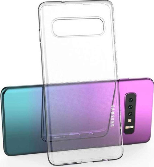 Samsung Galaxy S10 Plus Kapak Şeffaf Süper Silikon Kılıf