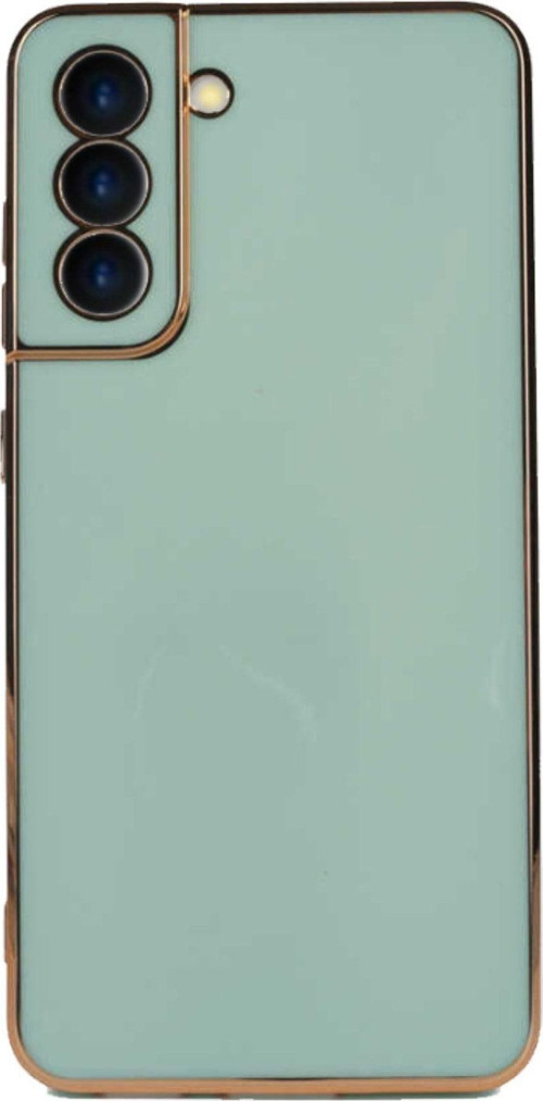 Samsung Galaxy S21 Fe Kapak Kamera Korumalı Lazer Kesim Lüx Silikon Kılıf - Turkuaz