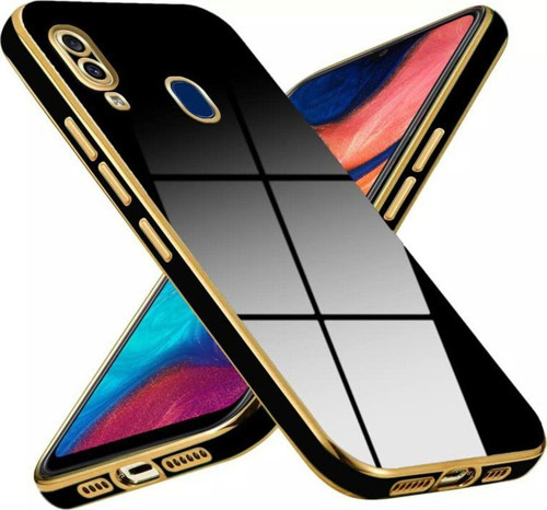Samsung Galaxy A30S Kapak Kamera Korumalı Lazer Kesim Lüx Silikon Kılıf - Siyah