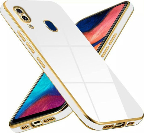 Samsung Galaxy A30S Kapak Kamera Korumalı Lazer Kesim Lüx Silikon Kılıf -Beyaz