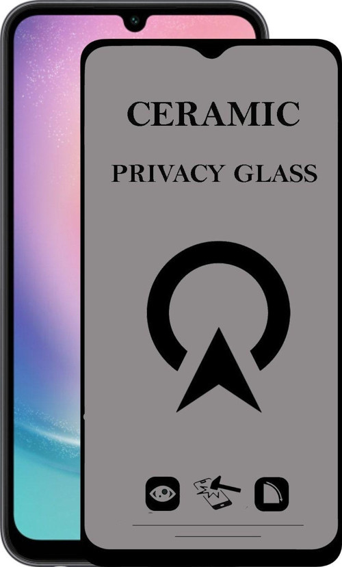 Samsung Galaxy A24 Tam Kaplayan Parlak Seramik Nano Esnek Hayalet Ekran Koruyucu