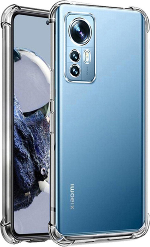 Xiaomi Mİ 12T Uyumlu Kapak Kamera Korumalı Airbag Antishock Köşe Korumalı Şeffaf Silikon Kılıf