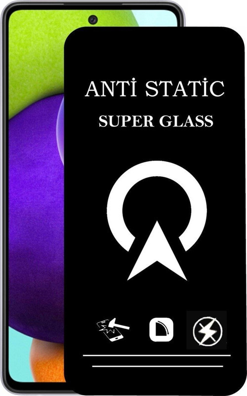 Samsung Galaxy A52 Tam Kaplayan Anti Statik Çizilmez Safir Ekran Koruyucu Cam