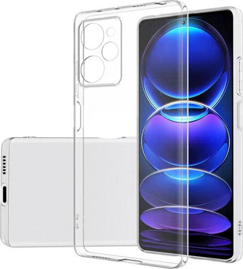 Xiaomi Poco X5 Pro ile Uyumlu Kapak Kamera Korumalı Süper Silikon Şeffaf Kılıf
